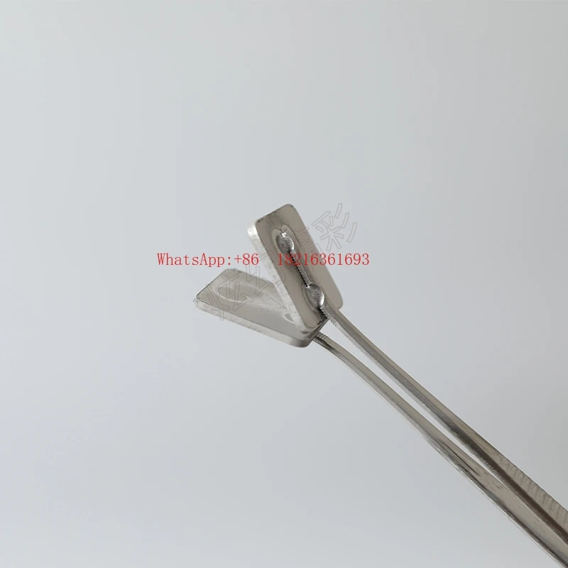 Burnt Glass Forceps Shaping Tool V-shaped Straight Handle Curved Square Head Clip Manual DIY