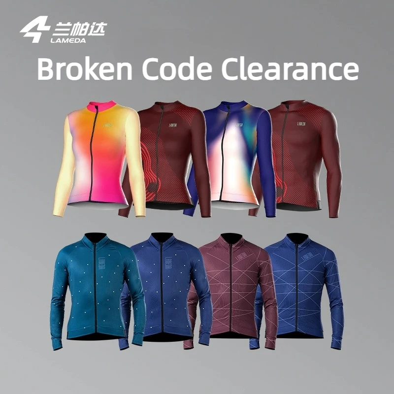 Lameda Cycling Jersey Fleece For Warmth 5°c-15°c Cycling Clothes For Men Women Sweat-absorbent Quick-drying Long Sleeves