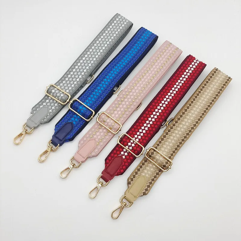 5Cm Thickened Gradual Change Color Bag Strap Adjustment Telescopic Bag Accessories Pu Leather Wide Shoulder Strap Length