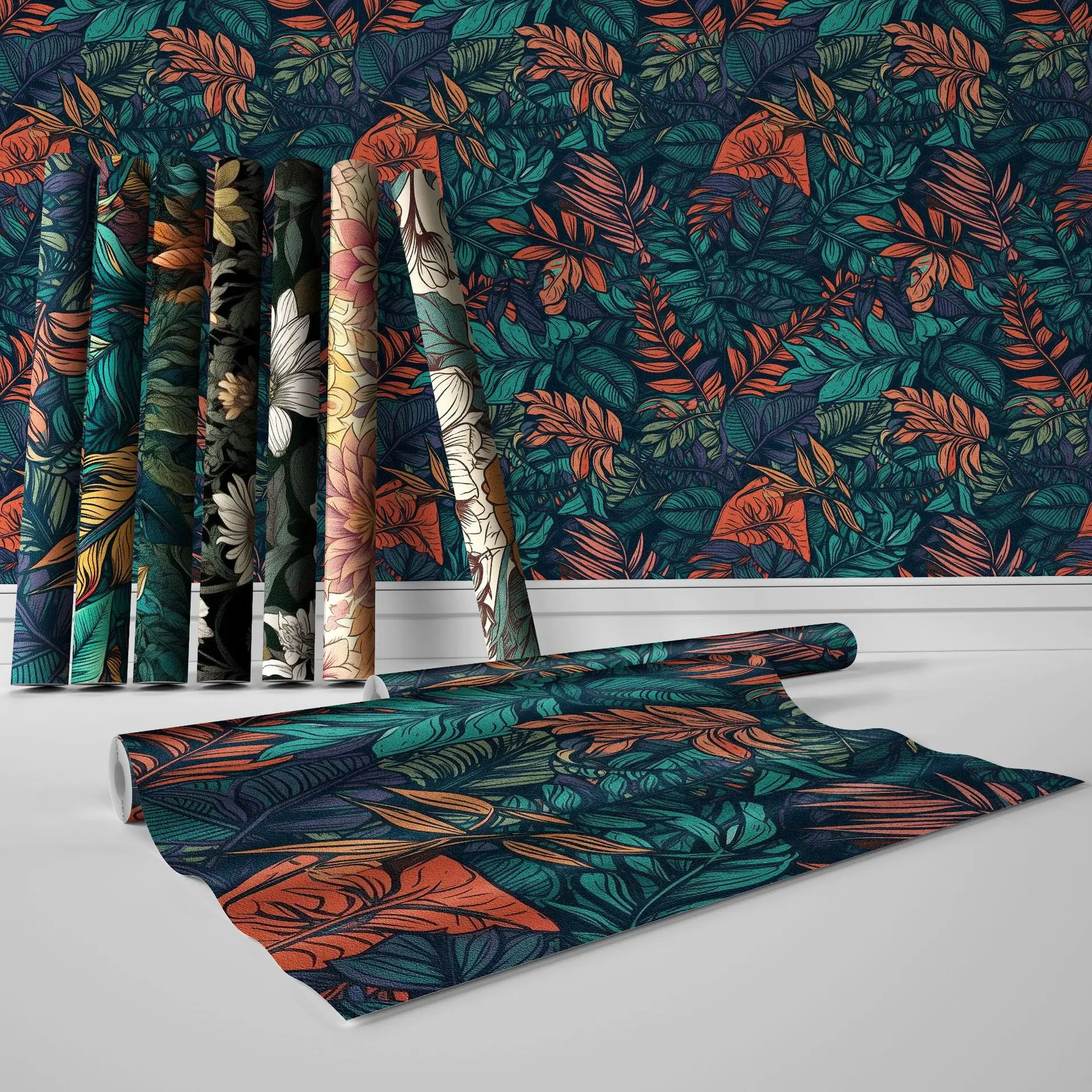 Scandinavian Style Seamless Splicing Kitchen and Living Room Self-Adhesive Wallpaper Waterproof and Moisture-Proof Frosted Pvc P