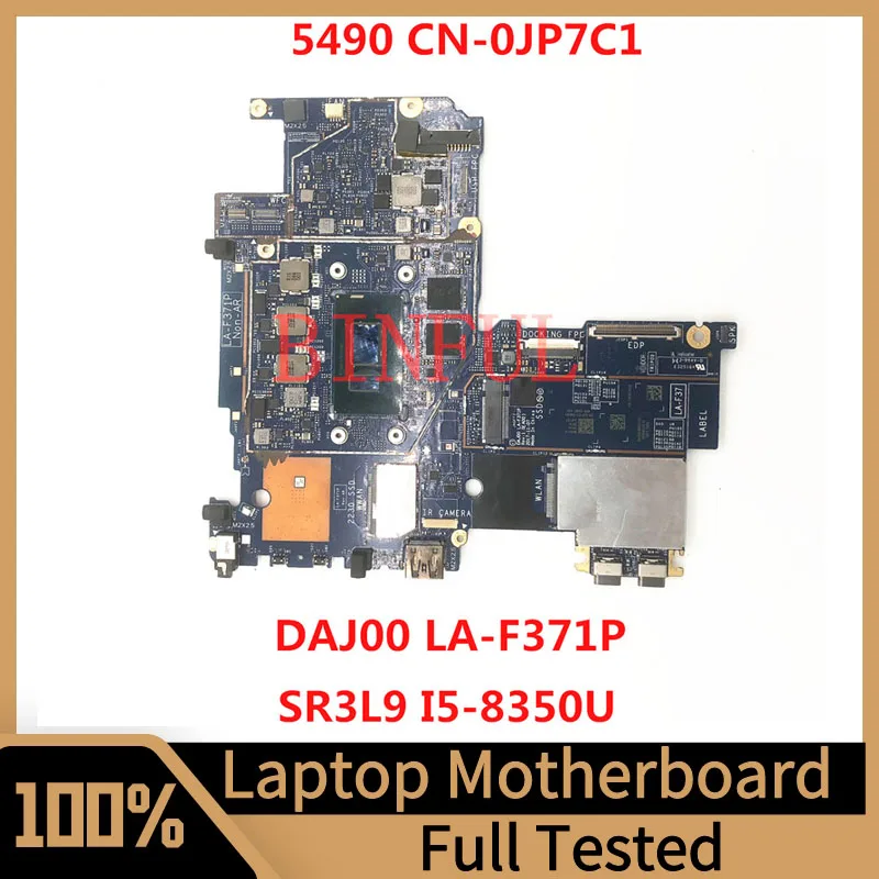 

Mainboard CN-0JP7C1 0JP7C1 JP7C1 For Dell Latitude 5290 Laptop Motherboard DAJ00 LA-F371P With SR3L9 I5-8350U CPU100%Full Tested