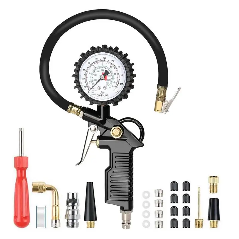 

Манометр в шинах, считыватель давления в шинах, автоматический сверхмощный портативный компрессор, аксессуар-адаптер, насадка для автофургона, велосипеда, квадроцикла