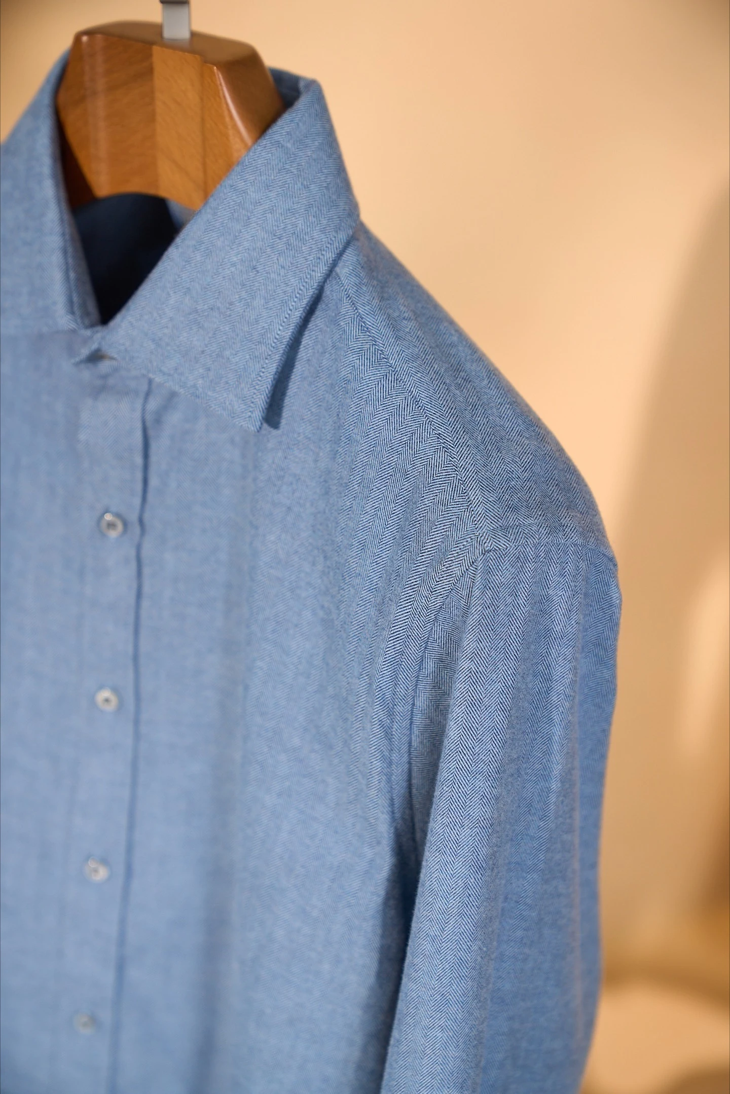 BC Classic Fish Bone Cotton Men's Long Sleeve Shirt