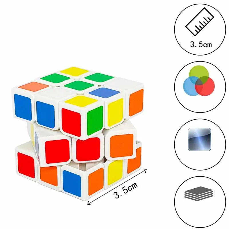 5Pcs Children's Puzzle Toys 3.5cm Magic Cube Small Toys Thinking Training Creative Toys Fingertip Fun Magic Cube Toys