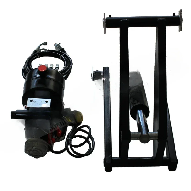 

Truck bed hydraulic dump hoist hydraulic cylinder and power unit for trailer