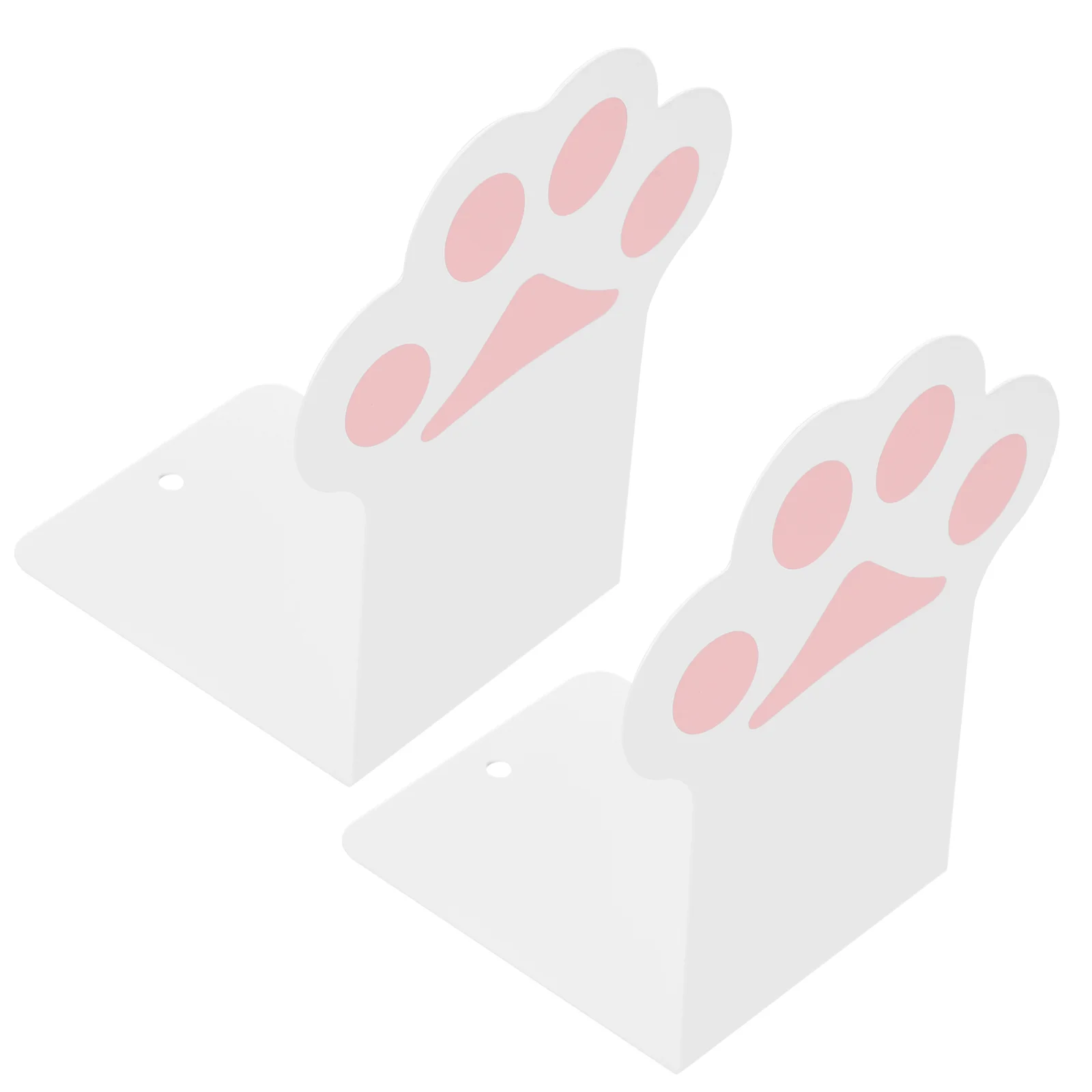 

2Pcs Metal Bookends Non Slip Book Holders Decorative Multi-Function Book Organizer for Study Desk Bookshelf Office