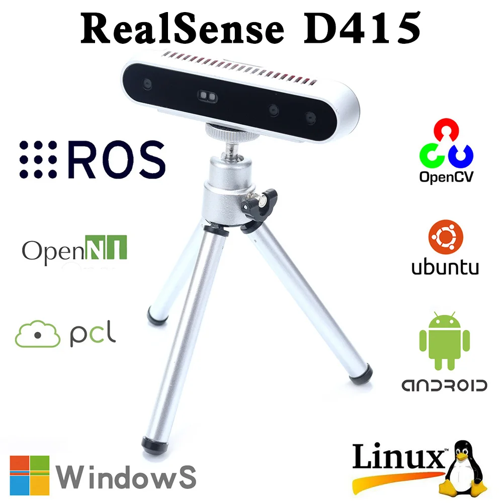 Intel-intel®realsense-realsense™profundidade Rgbd Câmera Sensor Scanner 3d Módulo Sensorial ai Robot Vision Development Reconhecimento de Movimento Humano D415
