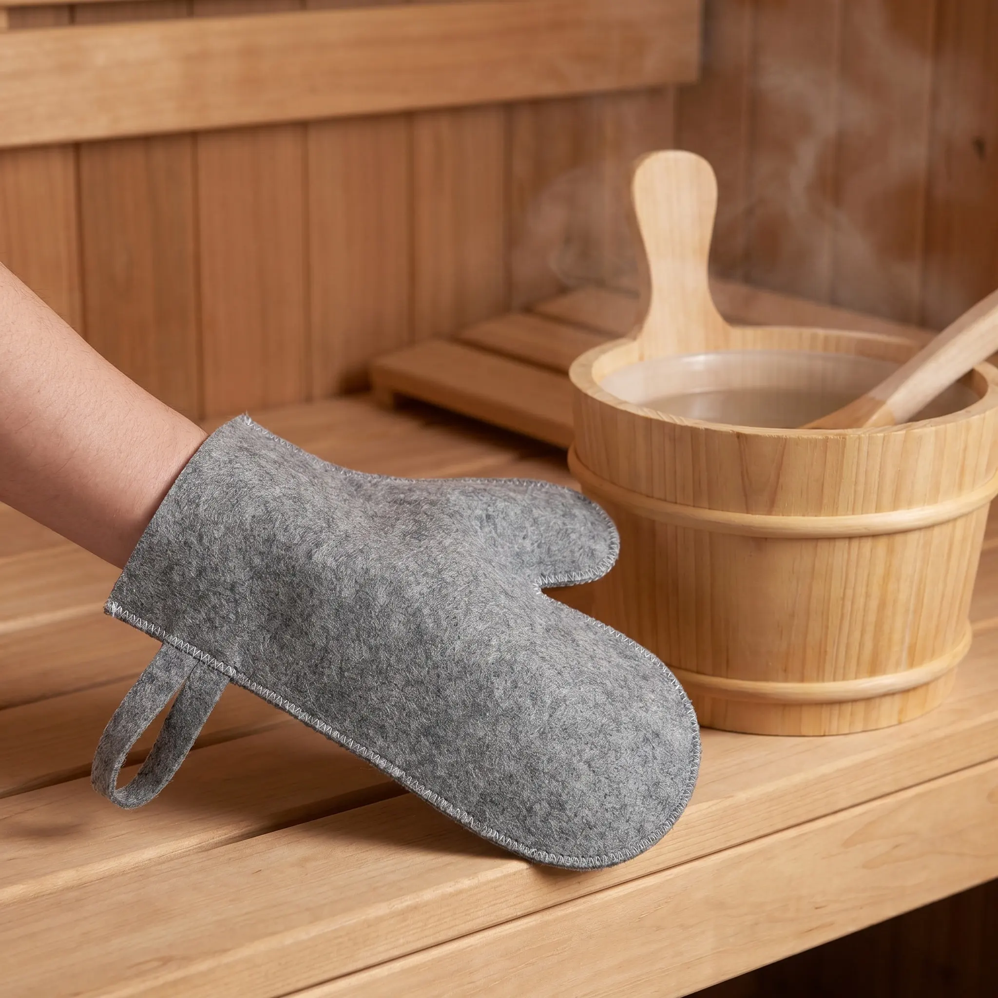 Saunna Gloves Bath Mitts Adult Sauna for Men Portable Accessories Saunas Outdoor