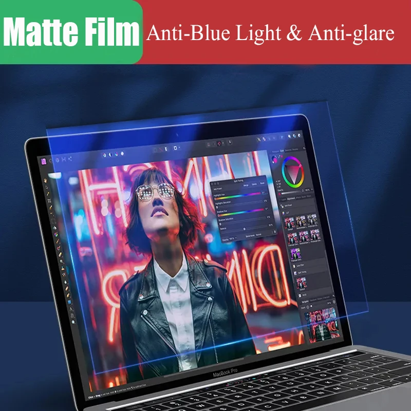 

Newest Anti-blue Light Screen Protector Film for Macbook Pro 16 2023 2021 A2780 A2485 2019 A2141 Matte Anti-reflective Guard