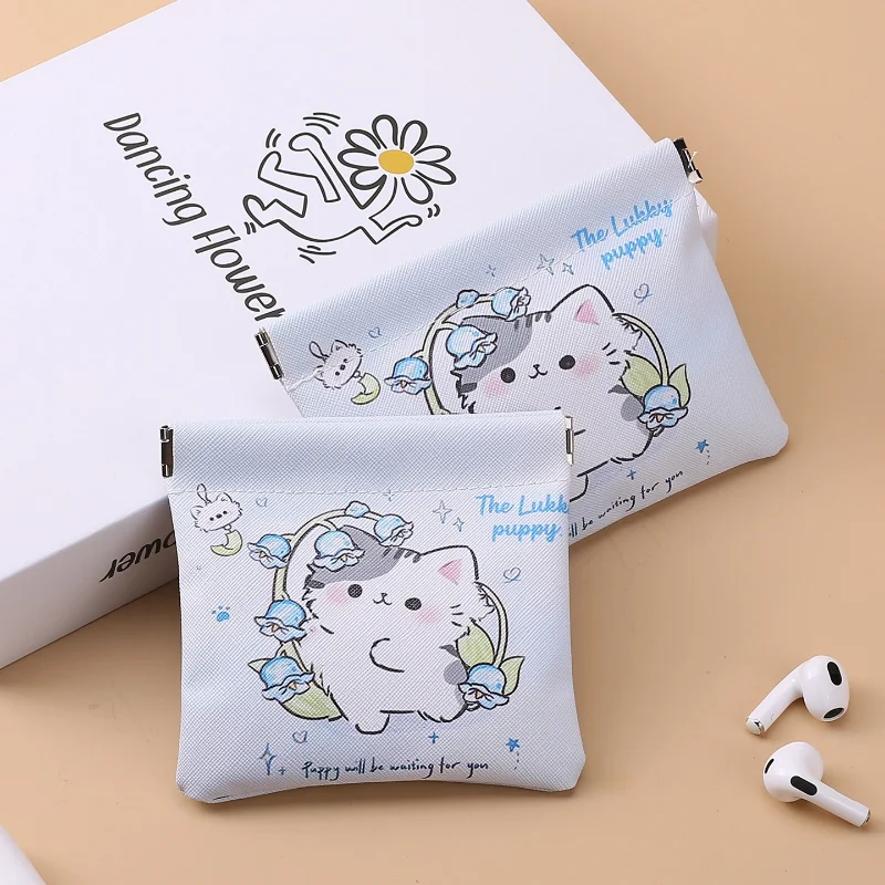 

Women Self Closing Storage Bag Portable Digital Bag for Bluetooth Earphone Data Cable Lipstick Charger Key Organizer Pouch