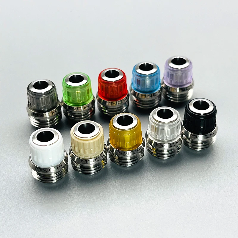 DSX Monarchy Cyber Style Drip Tip Kit with 4 BB hybrid drip tip PC POM PEI PEEK for BB/billet box accessory