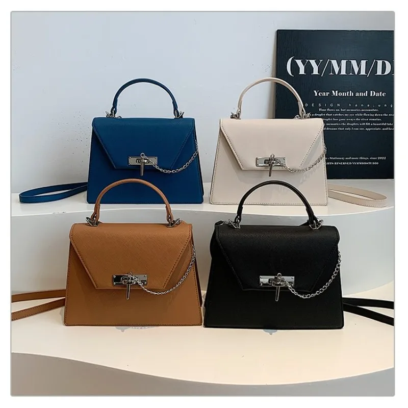 

Original Retro Textured Square Satchels Diaper Bag Shopping Party Women Handbag Shoulder Bag Casual Simple Vintage Leather