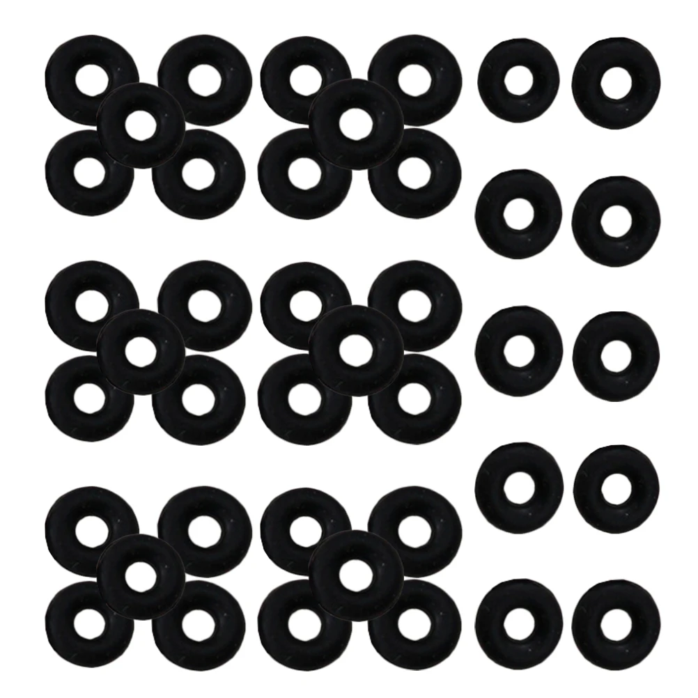 

100 Pcs Anti skid Rubber Rings Bracelets Stable DIY Jewelry Making Necklace Parts Craft Stopper Beads Accessories