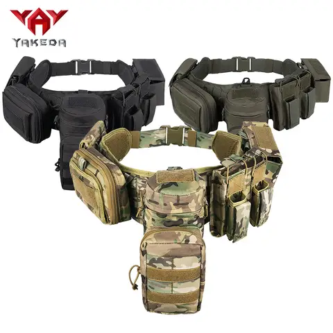 YAKEDA Camouflage Training Waist Cover Outdoor MOLLE Belt Multi functional Carrying Equipment