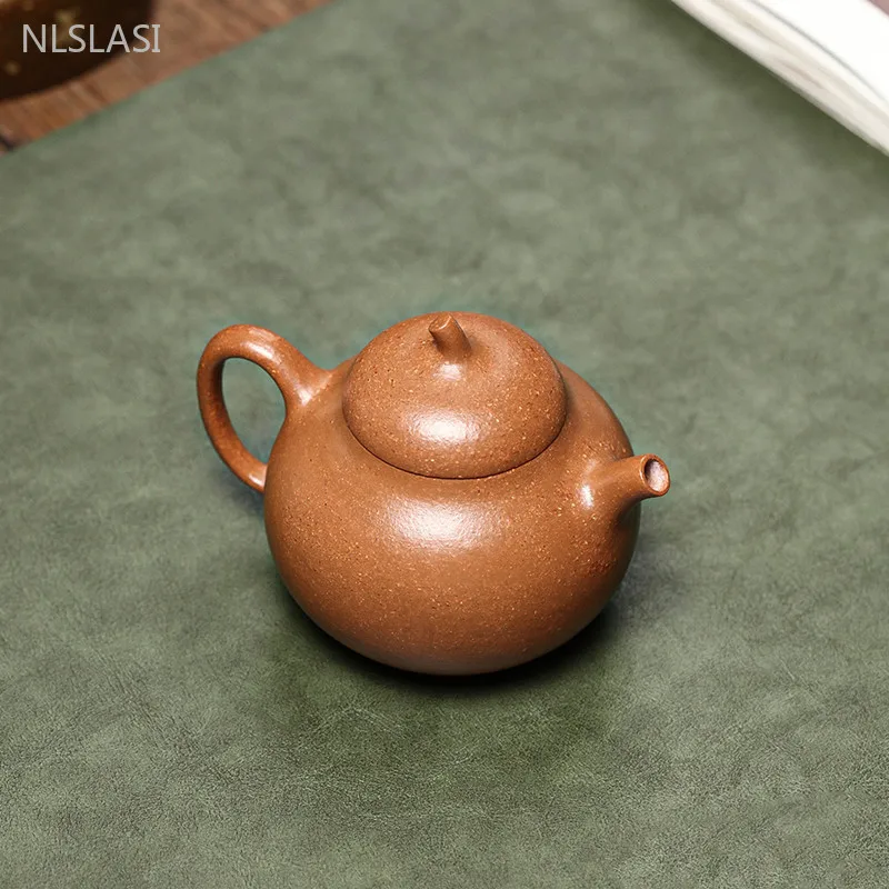 Imagem -02 - Clássico Yixing Bule de Argila Roxa Handmade Ball Hole Filtro Tea Pot Raw Ore Seção Chaleira de Lama Home Beauty Tea Infuser 160ml