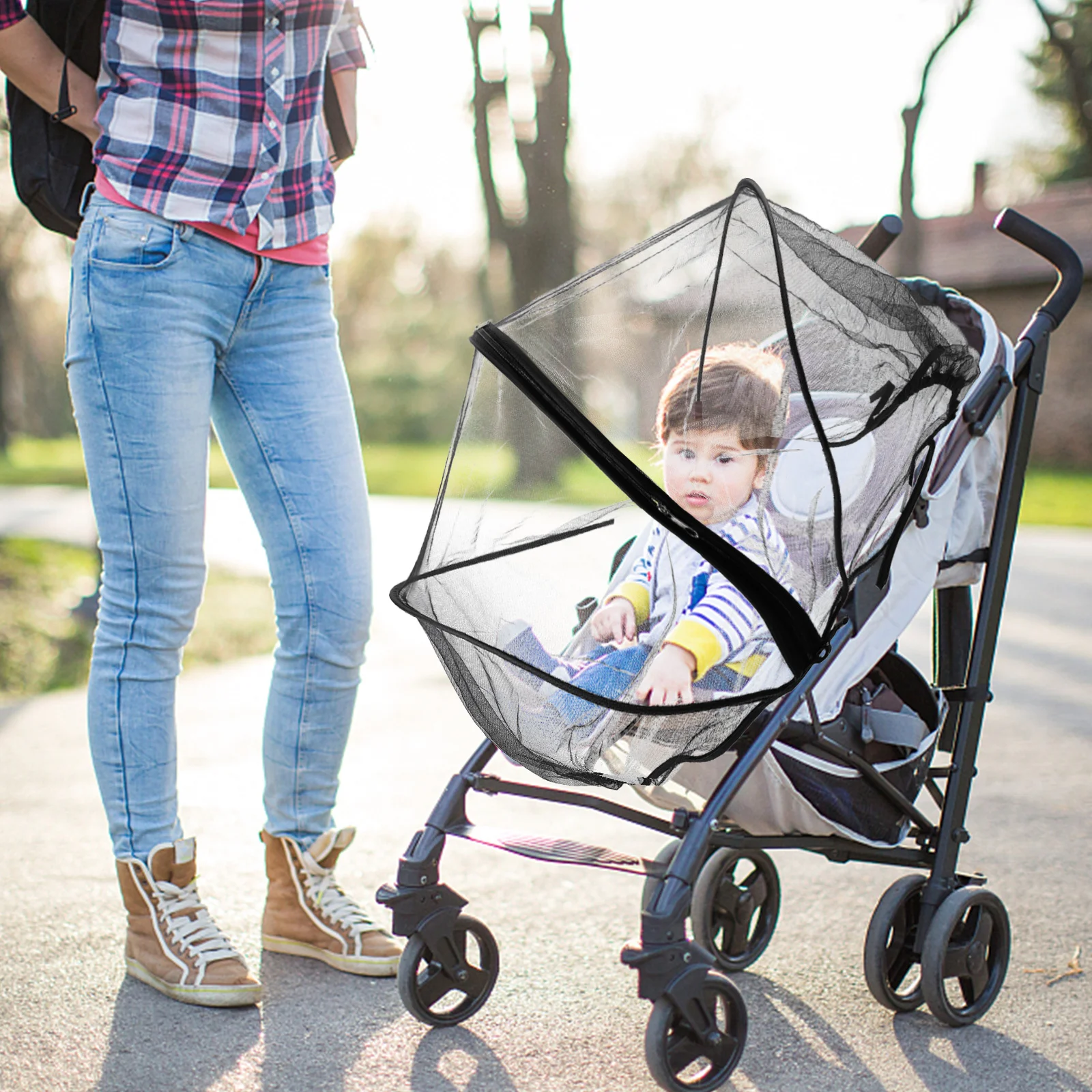 

Full Cover Stroller Universal Netting Wagon Baby Mesh Mosquito Breathable Trolley