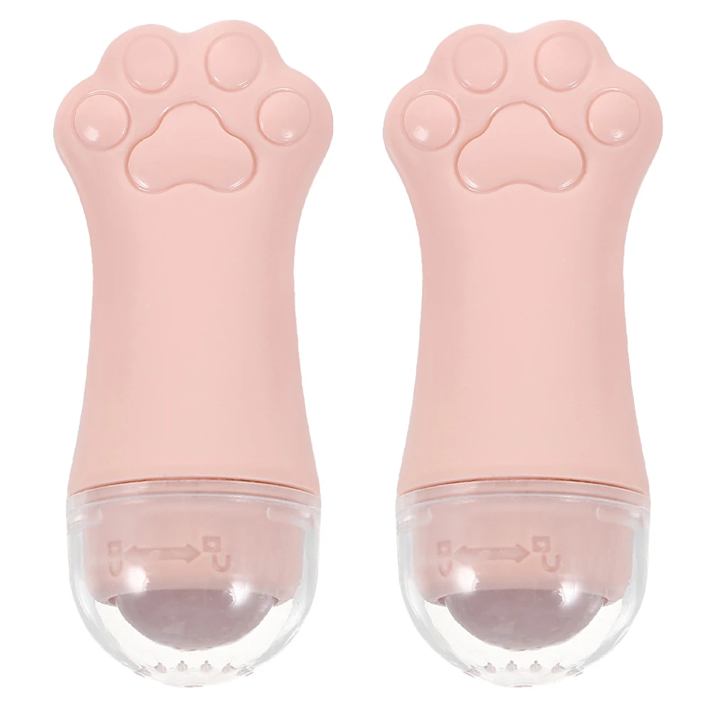 

2 pcs Rollers Facial Tools For Skincare Unique Cat Paw Design Portable Puffiness Relief Durable Skin-Friendly Material