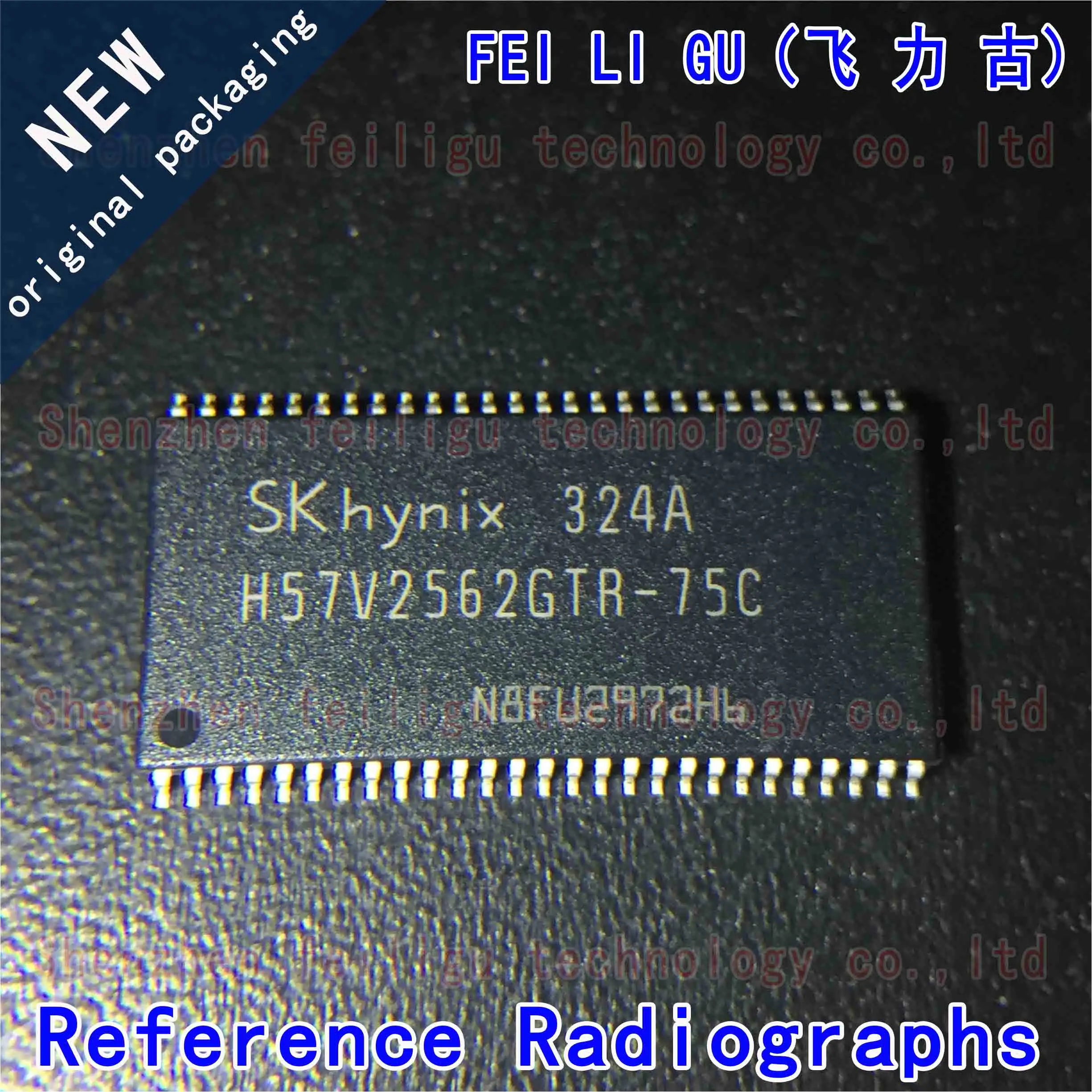 1~30PCS 100% New original HY57V2562GTR-75C H57V2562GTR-75C package:TSOP54 DRAM 256Mb memory chip