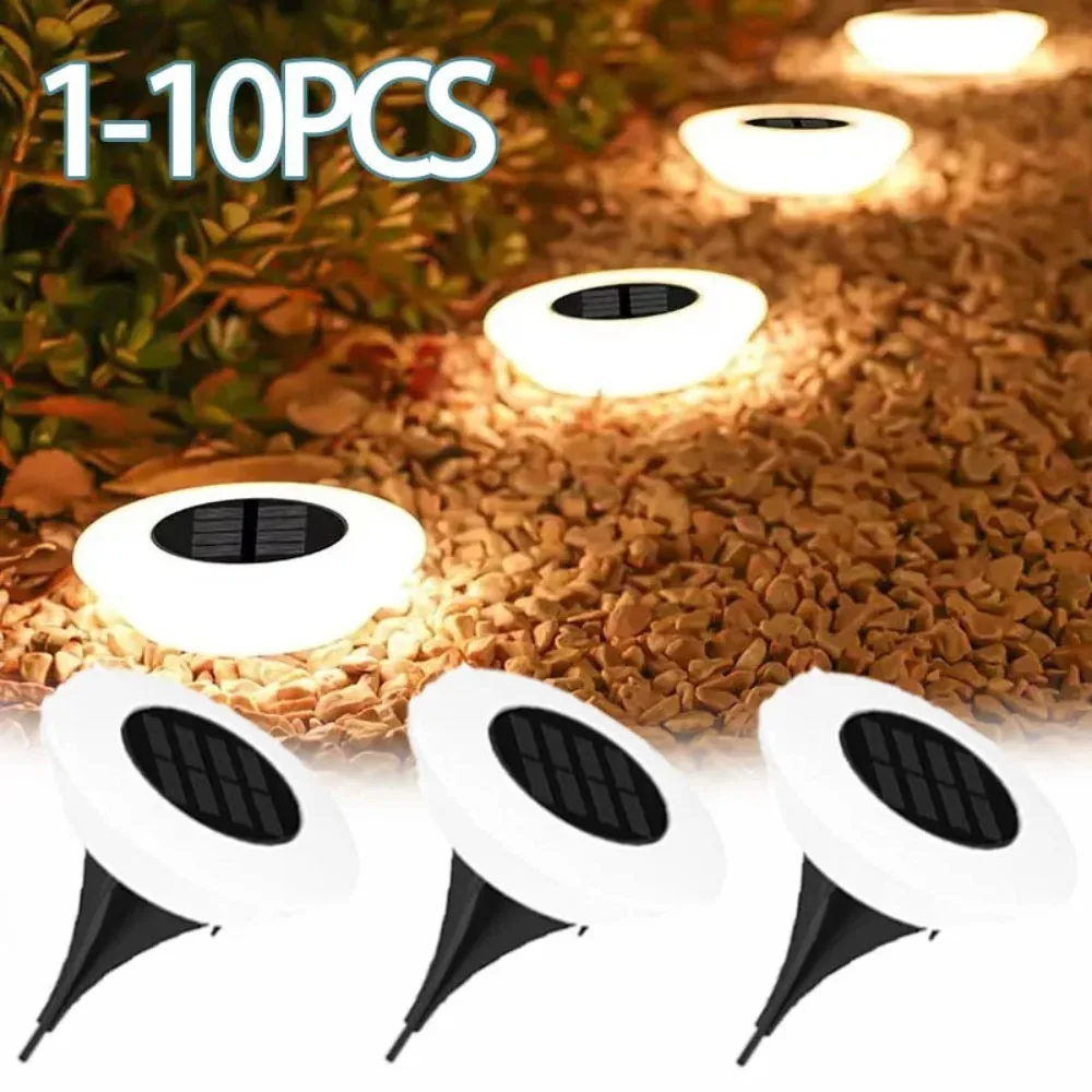

Solar Ground Lights 1/4Pack LED Lawn Lamp Outdoors Floor Lamp Landscape Light for Garden Pathway Yard Deck Camping Decor