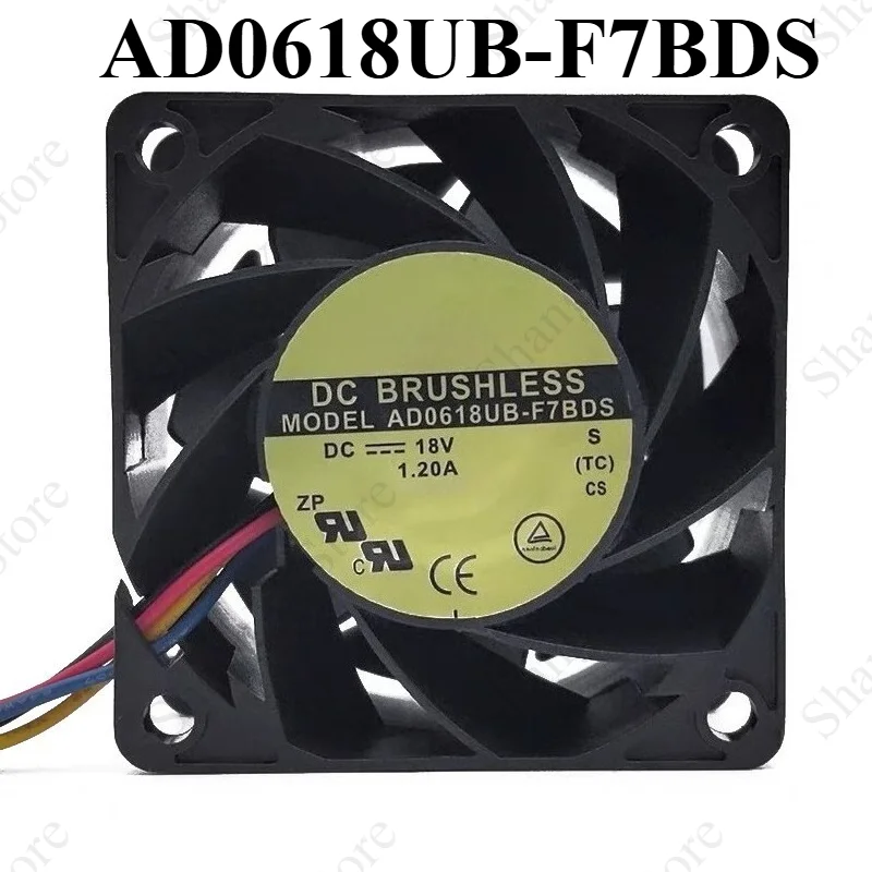 1PC Brand New  AD0618UB-F7BDS DC18V 1.2A 6038 6CM Cooling Fan Fast Delivery