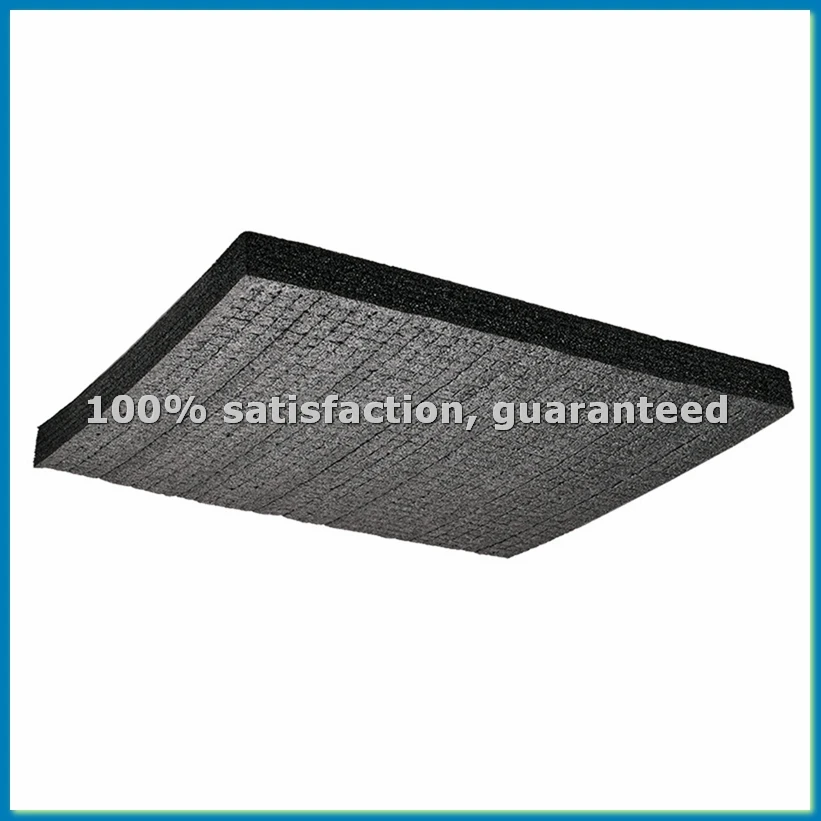 

2PCS 50x30X2cm Pick Apart Foam Insert Cutting Foam Lining Packaging Pre-Cutting Tool Box and Hard Case Foam Black-ABFB