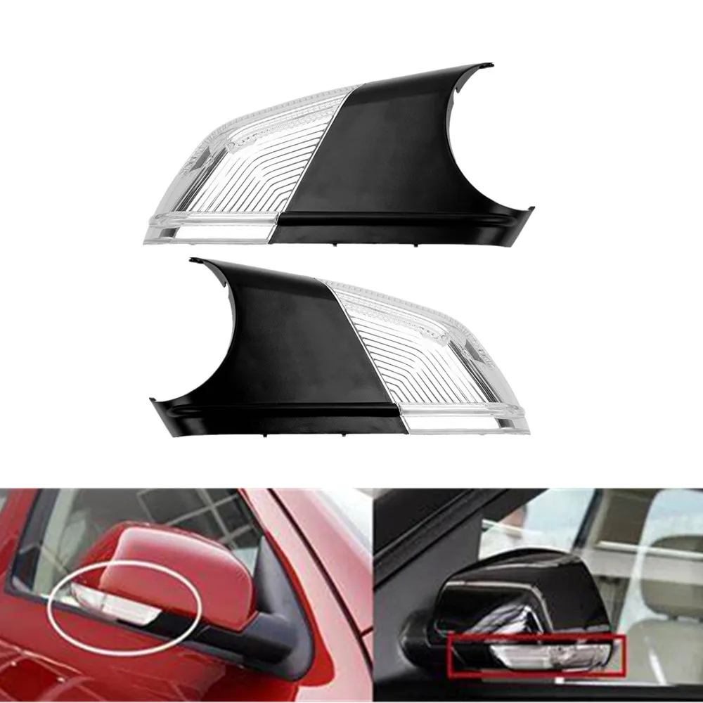 1 زوج الجانب الأيسر والأيمن مرآة بدوره إشارة مرآة الرؤية الخلفية مؤشر لسكودا اوكتافيا 2004-2008 يستبدل 6QD949101 6QD949102 #2