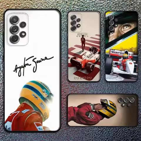 Racing Driver A-Ayrton S-Senna Phone Case For Samsung S25,S24,S21,S22,S23,S30,Ultra,S20,Plus,Fe,Lite,Note,10,9,5G Black Cover