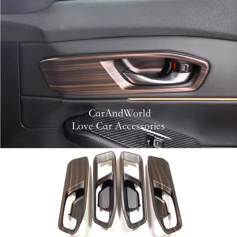 

ABS Carbon Fiber Interior Door Bowl Handle Protector Frame Cover Garnish Trims Car Accessories For Honda Accord 11th 2023-2025