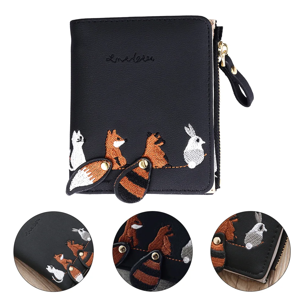 

Critter Print Wallet Multifunctional Coin Mens Messenger Bag Women Credit Holder Pu Pocket Women's Bags for