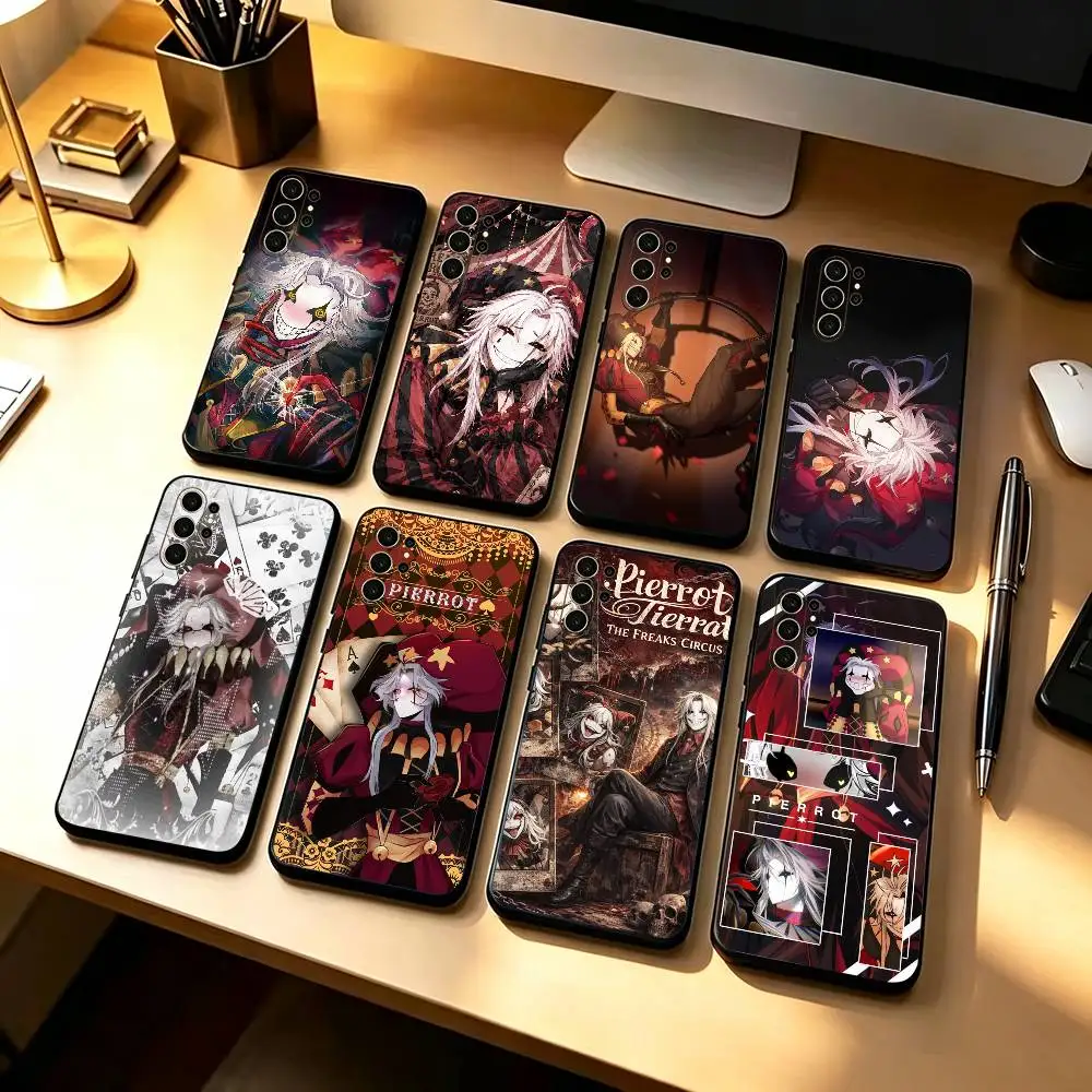 Circus The Dark Freaks-Pierrot  Phone Case For Samsung S26,21,22,23,24,25,20,10,9,8,7,Ultra,Plus, Fe, Lite Cover