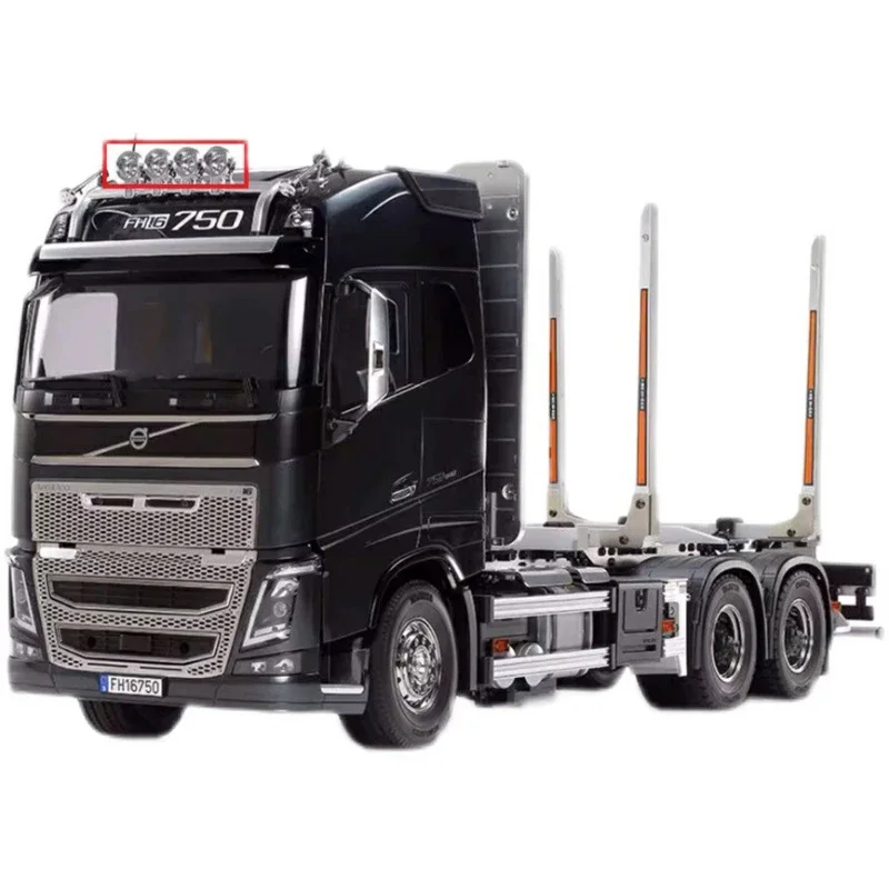 Symulacja LED metalowa pogotowie światło kopułowe dla 1/14 Tamiya RC ciężarówka samochód VOLVO FH16 56360 Diy części zabawki