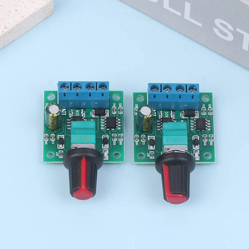 DC1.8V 3V 5V 6V 12V 2A 1803BK PWM Motor Speed Controller Low Voltage Motor Speed Regulator Switch PWM Adjustable Drive Modules