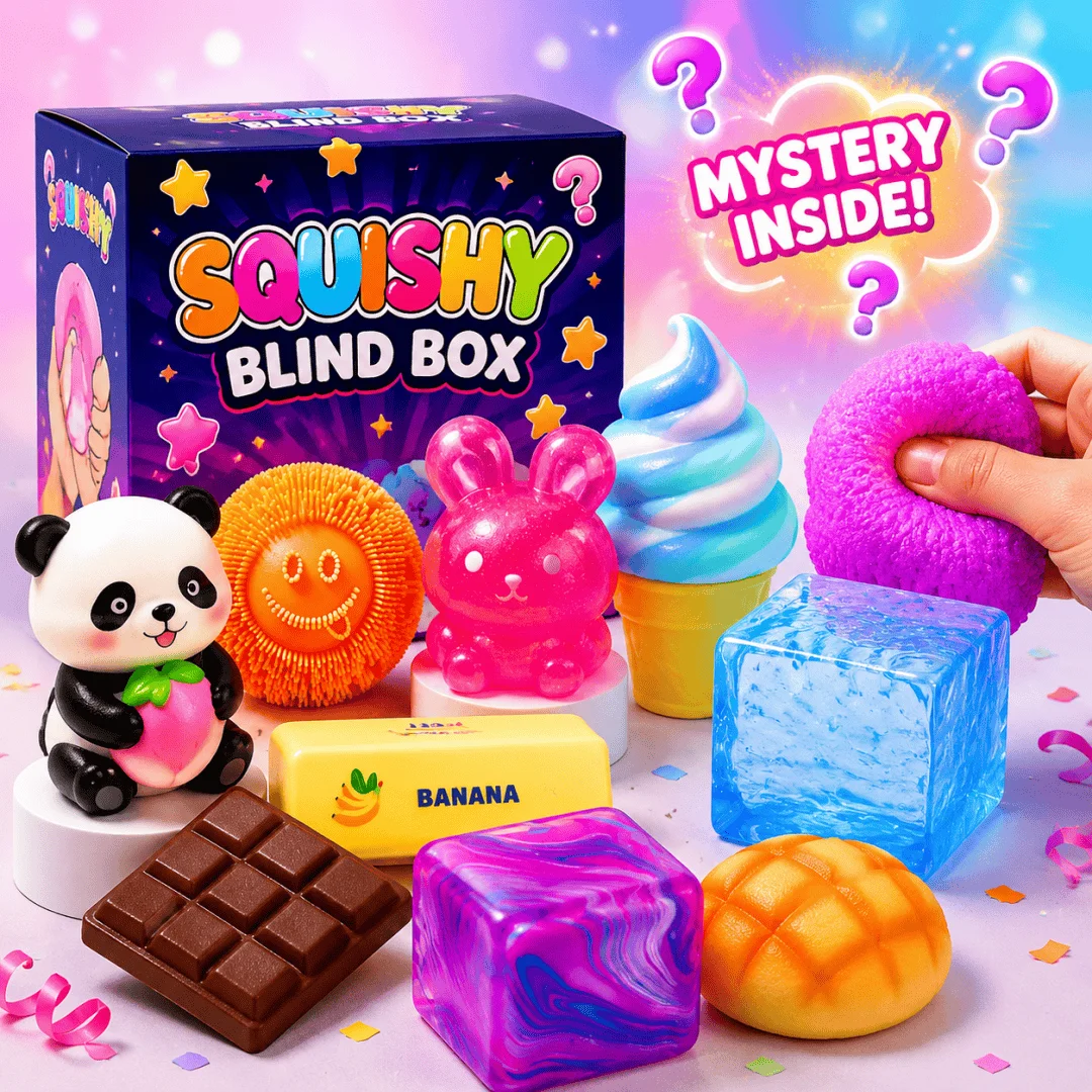 Caja Misteriosa Más Vendida: Squishy Mochi de Garra de Gato Brillante, Juguete Sensorial Antiestrés de Imitación de Postre Lácteo, para Todas las Edades