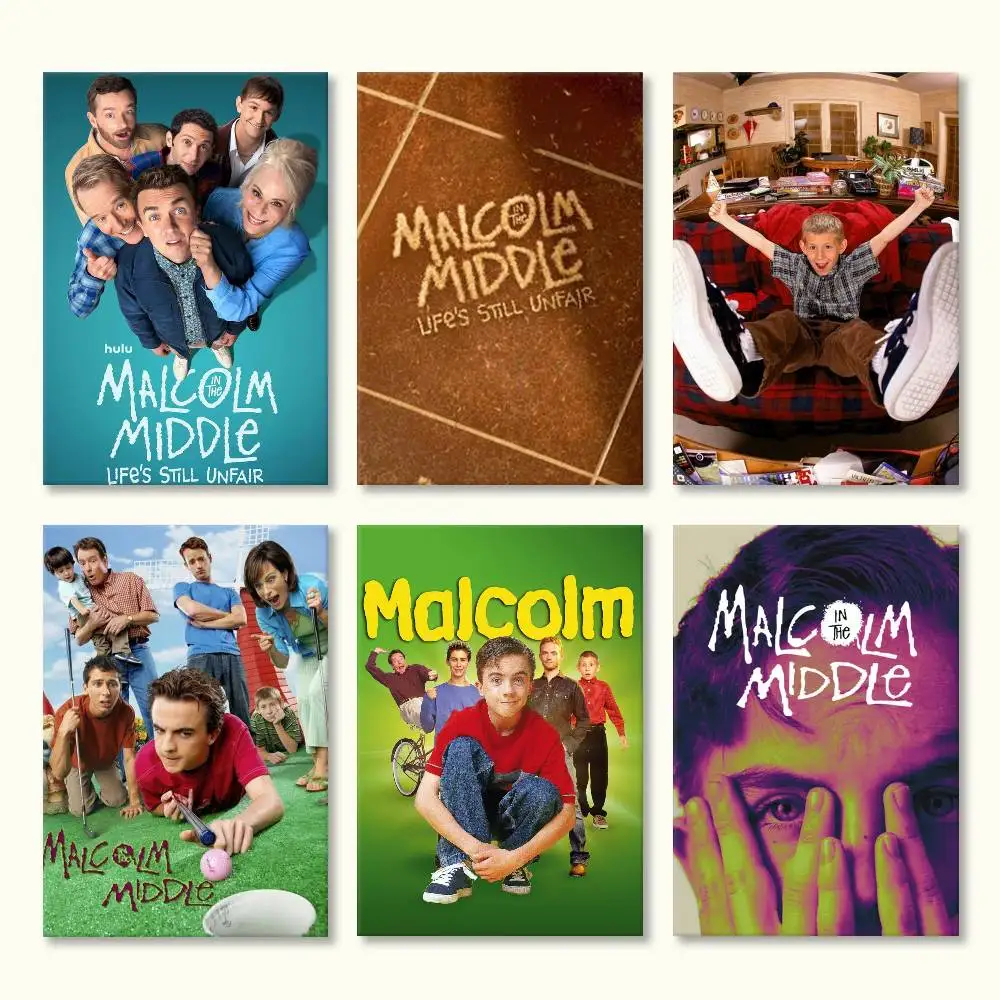 

TV M-Malcolm in the Middle Poster HD Self Adhesive Waterproof Wall Art Ideal for Home Office Dorm Gift