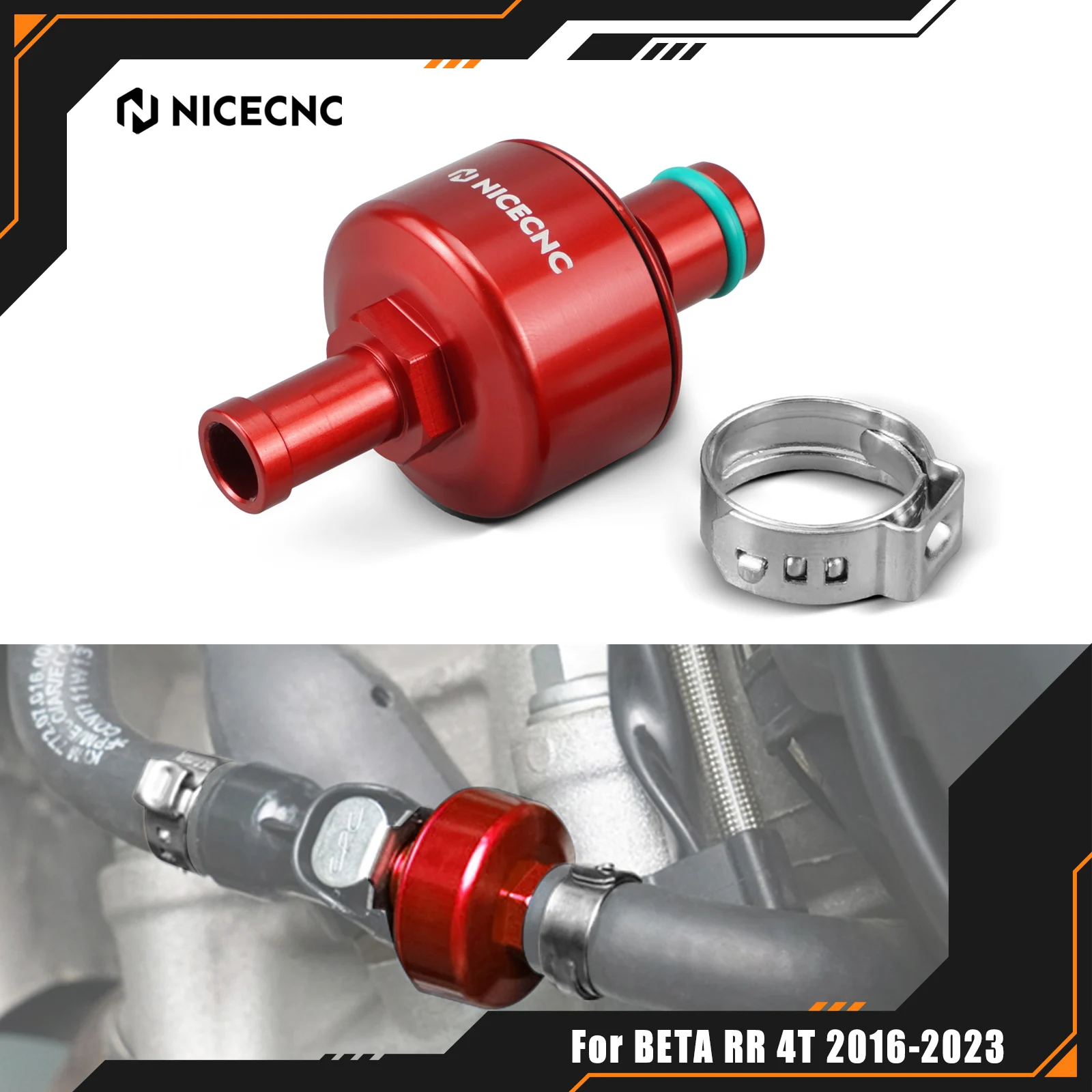 

NICECNC For Beta RR 350 2016-2023 RR 390 430 480 RR 350 400 450 498 Racing Motorcycle Aluminum Fuel Filter For KTM EXC 300 TPI