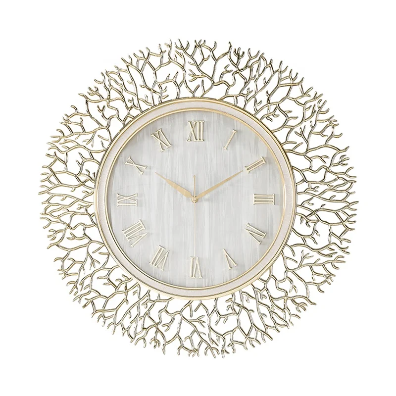 Hotel Wall Furniture Wall Clock Creative Design Clock Ornament Art Decoration Metal Clock Modern