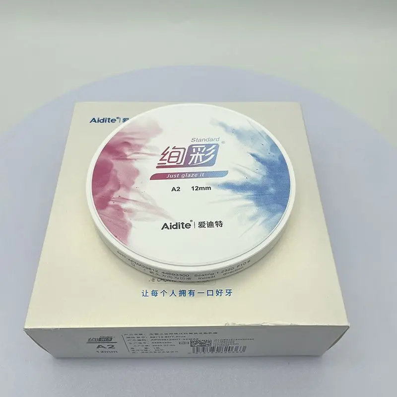 Aidite All Porcelain Denture Zirconia Ceramic Block Aidite Colorful Standard Color Zirconium Only Glazed High Strength