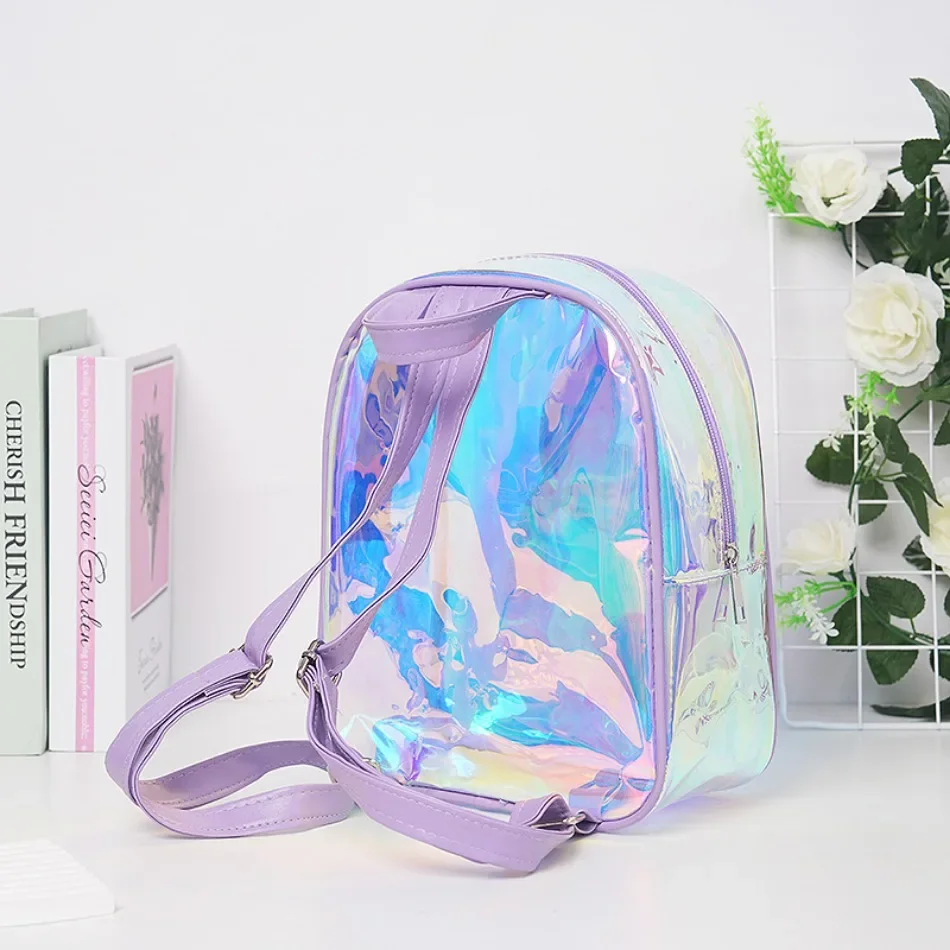 Girls Transparent Mermaid Backpack Kids Sequin School Bookbag Princess Primary Schoolbags Children Kids Cartoon Backpacks