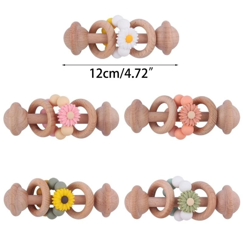 Woods Rattle ของเล่นเด็กของเล่นเด็ก GYM แหวนของเล่นอาบน้ำทารก 15UB