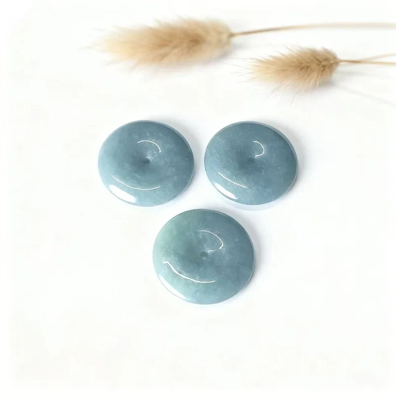 New Real Natural Jade Donut Ping An Knot Pendant Necklace Carved Charm Jadeite Jewelry Fashion Amulet Gift for Men Women view 5