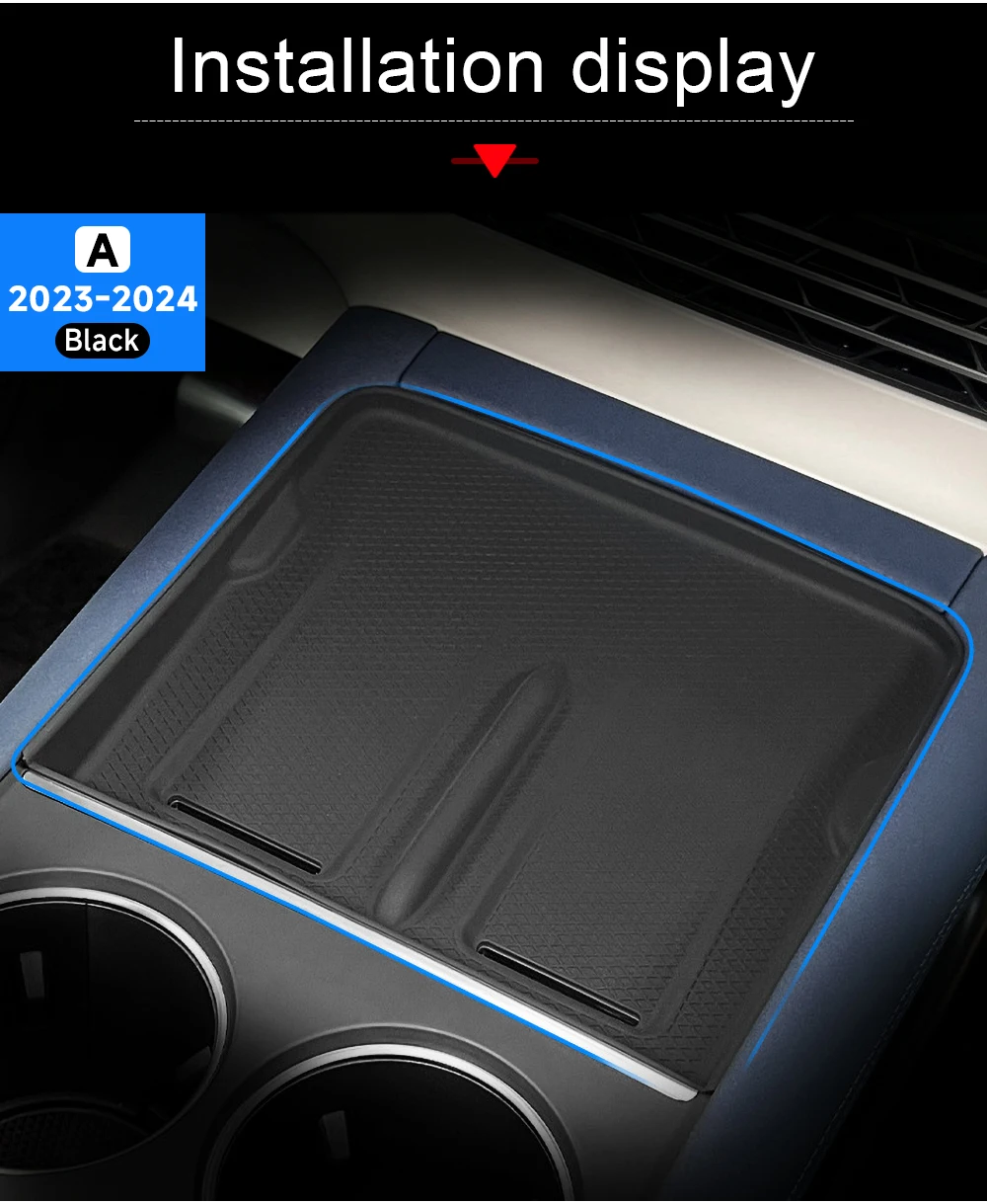 Für Xpeng G6 2023 2024 2025 2026 Auto Kabelloses Lade-Silikonpad Mittelkonsole Getränkehalter-Schutzmatte Schutz-Innenausstattung – Detail 15