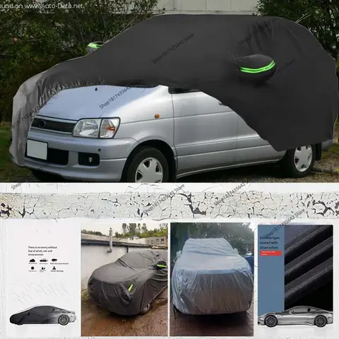 Protective Full Autohaux Car Cover for Toyota Noah Outdoor Full Car Cover All Weather Waterproof Windproof Sun Protection