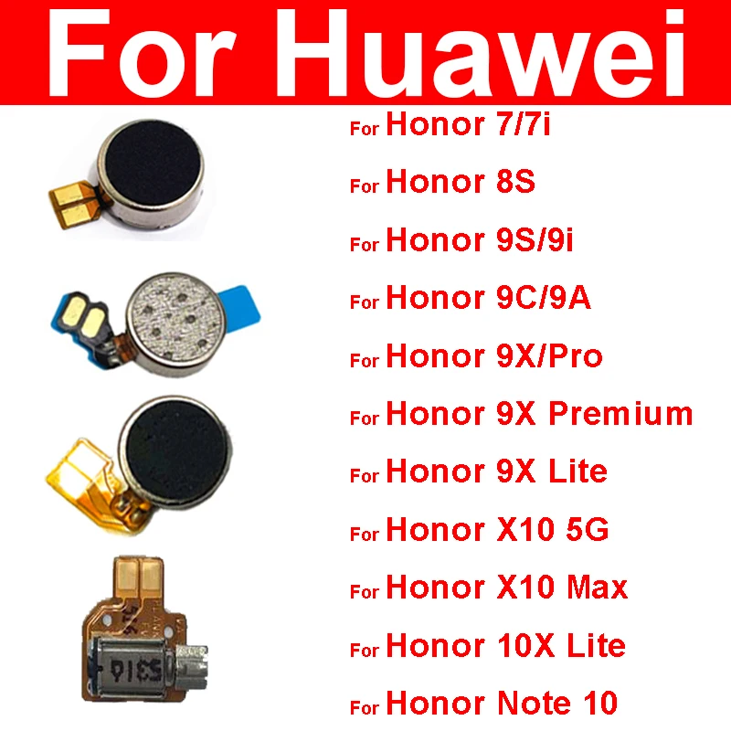 Motor Vibrator For Huawei Honor 7 7i 8S 9S 9i 9A 9C 9X Pro Premium Lite X10 Max 10X Lite Note 10 Vibration Module Flex Cable