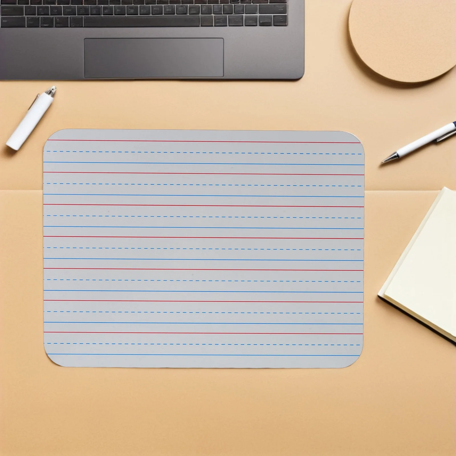 

5Pcs Portable Double Sided Erasable Whiteboard 9x12 Inch Dry Erase Board with Lines for Handwriting Practice Number Alphabet