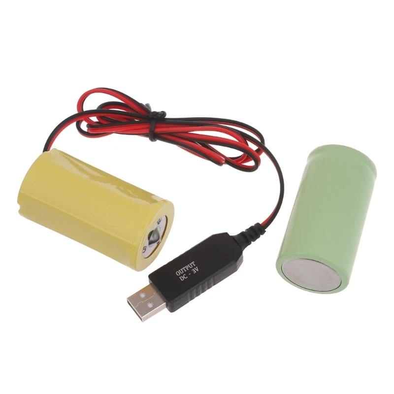 Universele LR20 D Batterij Eliminators USB Aangedreven Kabel Vervangen 2 Stuks 1.5V D Size Batterij voor Speelgoed Controllers zaklamp