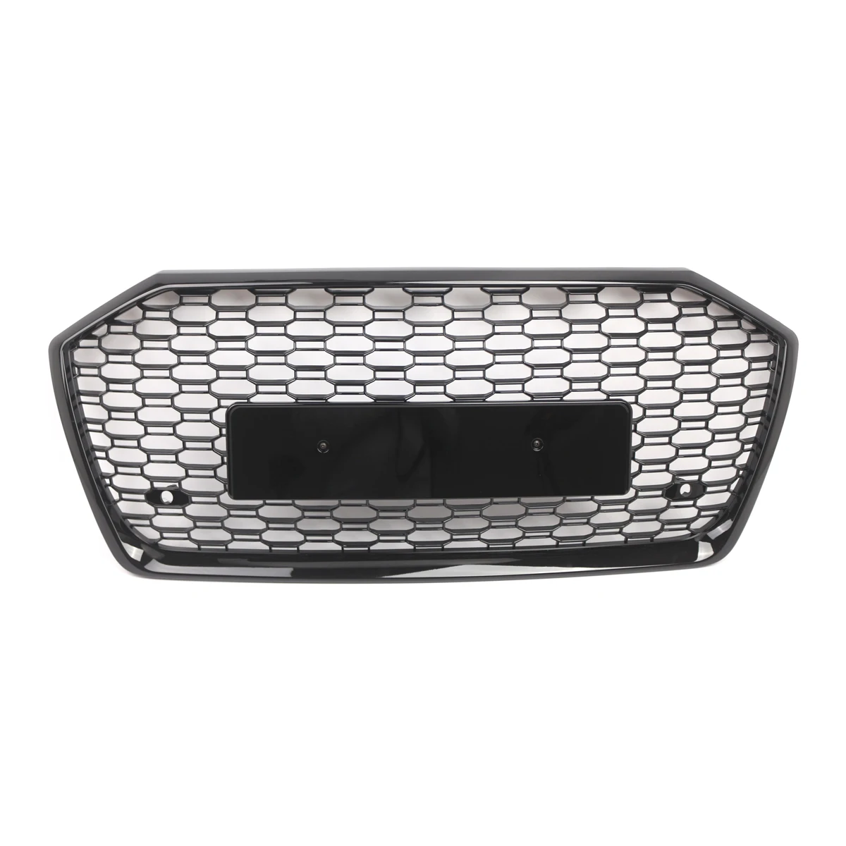 Glossy B;alck Front Bumper Racing Grille For Audi A6/S6 C8 2019-2023 Update RS6 Style Car Front Hood Honeycomb Grille