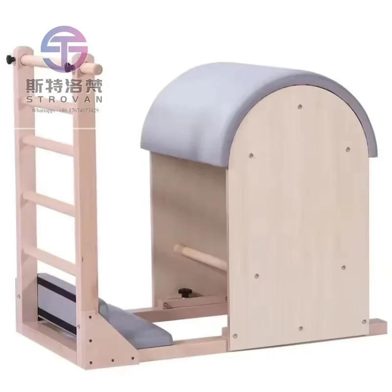 Wholesale New Home Gym Hot Selling Trainer Wood Yoga Pilates Fitness Exercise Eco Ladder Barrel