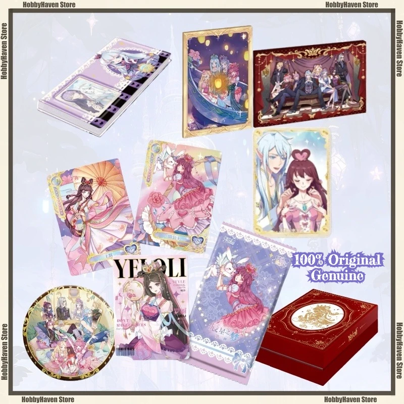 

В наличии Карточная игра Ye Luoli's Original Heart Collection Card Позолоченная церемония Коробка Значок Коллекция Книга Орнамент Коллекция Подарок