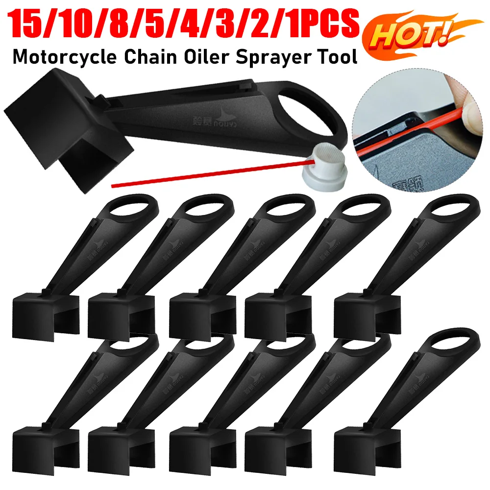 

15/1PCS Motorcycle Chain Lube Oiler Applicator Chains Oiler Sprayer Mess-Free Gear Cleaner Attachment Cleaning Tools Accessories