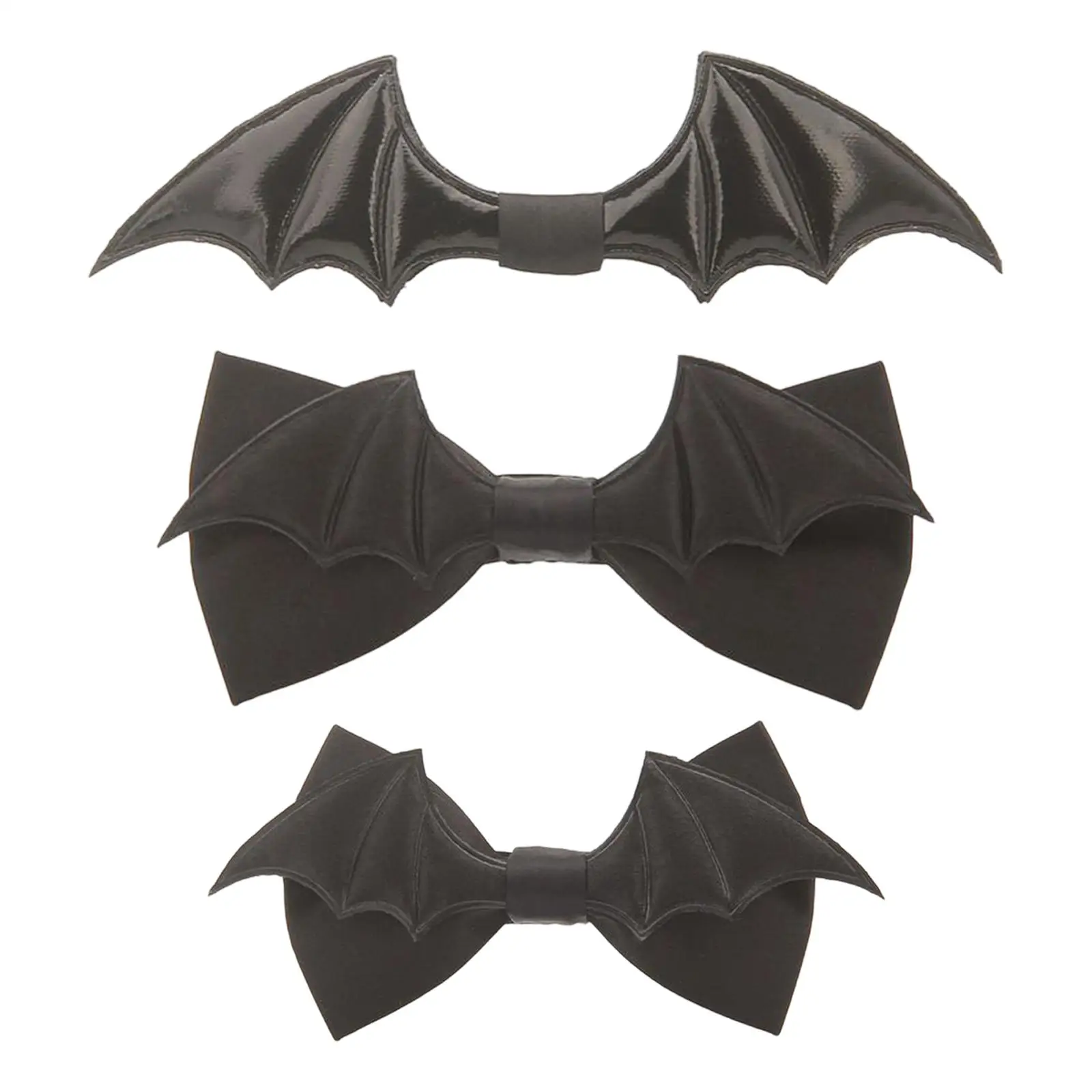 

Halloween Bat Bow Tie Photography Prop Girls PU Leather Bow Tie Fashion Party Bowtie Cosplay Accessory for Festival Cosplay